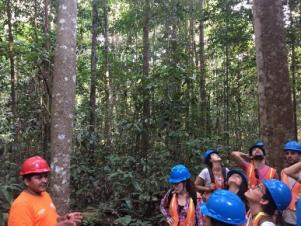 The class and instructors at IFT’s training facility, the Roberto Bauch Center for Forest