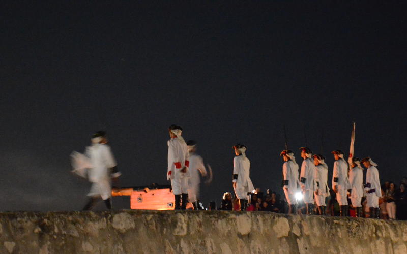The nightly cañonazo ceremony at the Morro Fort in Havana. (Photo by Daniel Juarez)